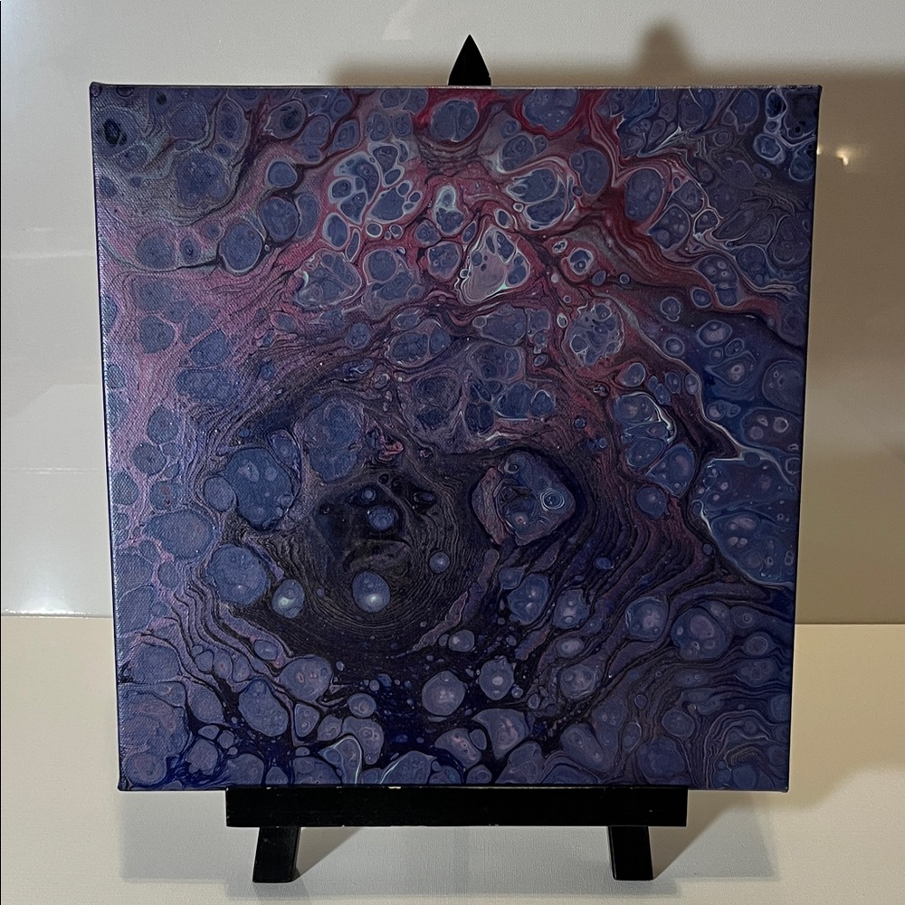 Abstract Purple and Blue Canvas Art